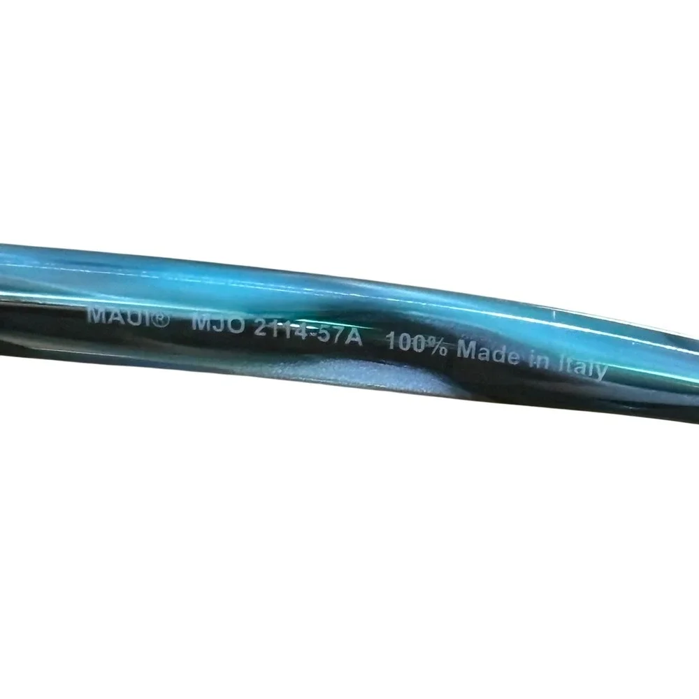 Maui Jim MJO2114 57A Teal Marble Eyeglasses Frames Italy 53-16-135 Womens